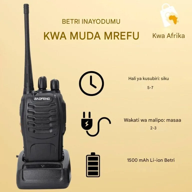 📡📞 Walkie-Talkie – Mawasiliano Yenye Urefu Mkubwa!